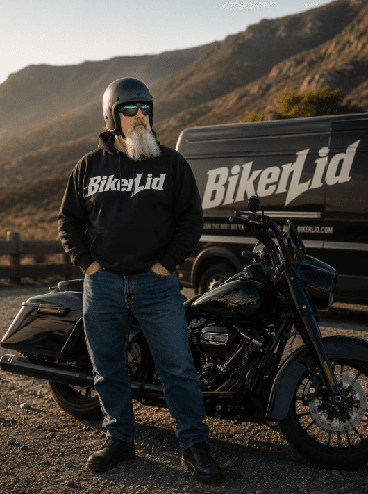 Low Profile Harley Motorcycle Helmet USA | Biker Lid